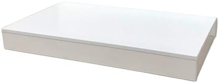 White Rectangle Cube Display Pedestal Stand 236x236x79IN Organizer Shelf