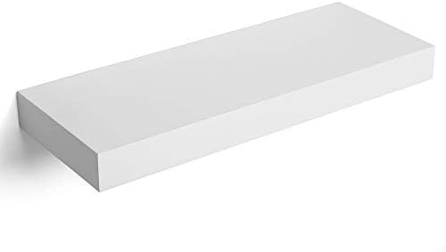 SONGMICS Floating Shelf 157 Inches White