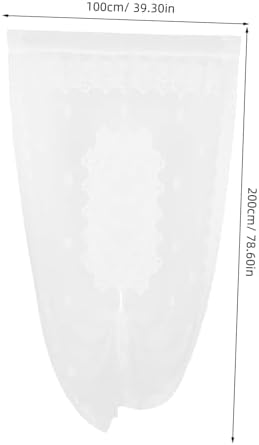 French Style Sheer Door Curtain Decorative Panel