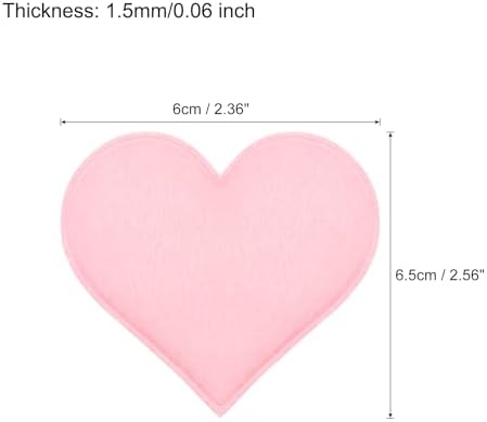 MECCANIXITY Pink Felt Hearts 20 Pack Hanging Decorations