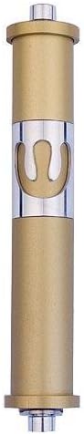 Agayof Medium Cylinder Mezuzah Gold