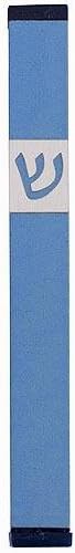 Baltinester Agayof Mezuzah with Shin Teal 06x6 Inch
