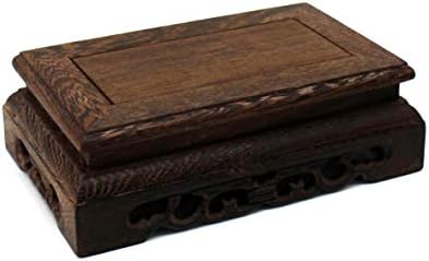 Rustic Rosewood Rectangle Display Stand Pedestal