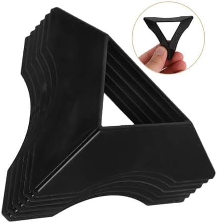 Cabilock 10pcs Transparent Triangle Cube Holders for Organized Storage and Display