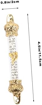 Religious Mezuzah with Crown Design for Home Blessing Protection