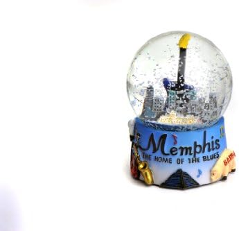 Zizo Memphis Tennessee Colorful Snow Globe 65mm