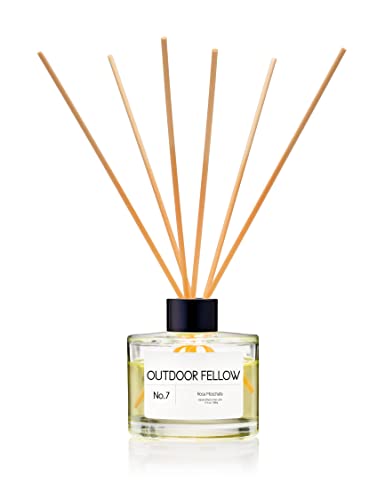 Outdoor Fellow Musk Rose Reed Diffuser Set - Bergamot Rose Sandalwood Scented