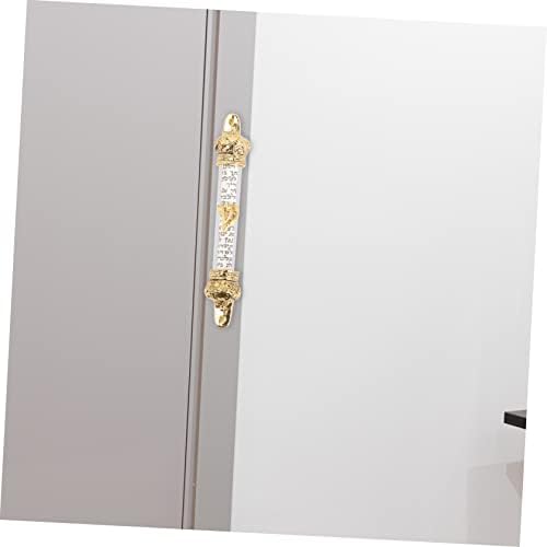 BESTOYARD Delicate Metal Mezuzah with Scroll for Home Blessing