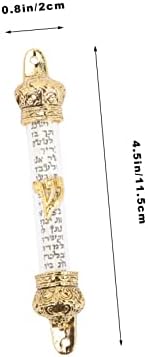 Jewish Mezuzah Door Decor Metal Scroll Blessing Decor