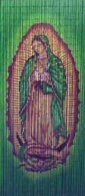 ABeadedCurtain 125 Strand Virgin Mary Beaded Curtain Handmade with 4000 Beads