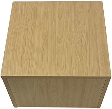 Prolinemax Maple Pedestal Cube Display Stand Collectible Sculpture