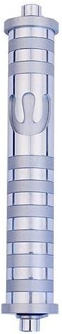 Baltinester Agayof Stripes and Shin Medium Mezuzah Silver