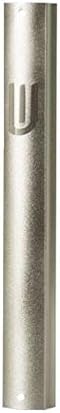 Aluminum Mezuzah Case with Dotted Design - 12cm