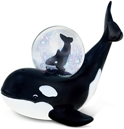COTA Global Killer Whale Shark Snow Globe - Ocean Animal Decor