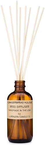 Gingerbread House Reed Diffuser Set Handmade USA