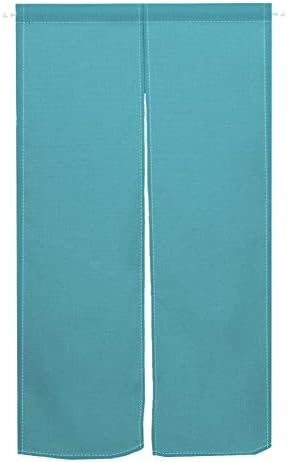 Leowefowa Solid Turquoise Blue Noren Curtain Door Divider