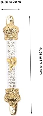 Door Right Side Mezuzah Jewish Religious Metal Scroll for Home