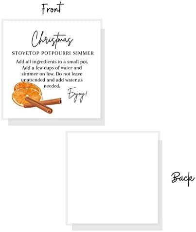 Crafters Cup Christmas Stovetop Potpourri Simmer Cards 30 Pack