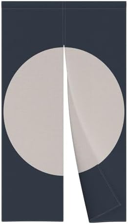 Leowefowa Double Sided Door Curtain with Round Pattern