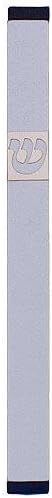 Agayof Long Edgy Mezuzah with Shin Cutout Silver