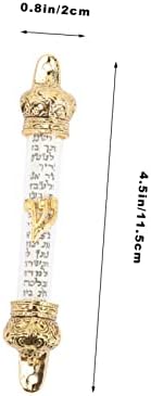 SOLUSTRE Metal Mezuzah Door Decor Accent