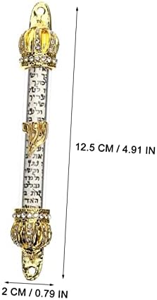 Jewish Mitzvah Decor Metal Mezuzah for Door