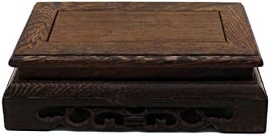 Rustic Rosewood Rectangle Display Stand Pedestal
