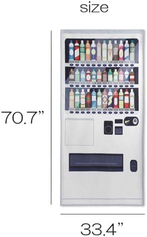 Noren Japanese Doorway Curtain with Vending Machine Design