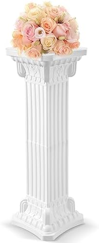 ERINGOGO Column Statue - White Roman Pillar Display Pedestal