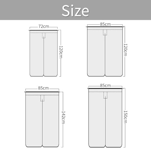 Leowefowa Double Sided Door Curtain for Privacy