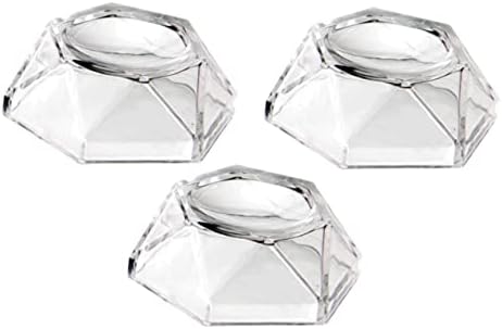 3pcs Acrylic Crystal Display Base for Decorative Showcases