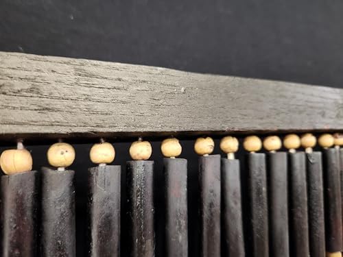 ABeadedCurtain - Ebony Black Bamboo Bead Curtain