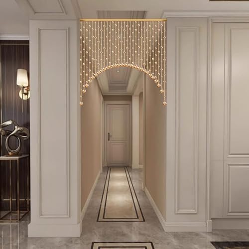 Crystal Beaded Curtain for Doorway 20 String Room Divider Panel