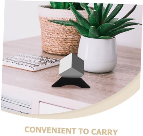 Cabilock 10pcs Transparent Triangle Cube Holders for Organized Storage and Display