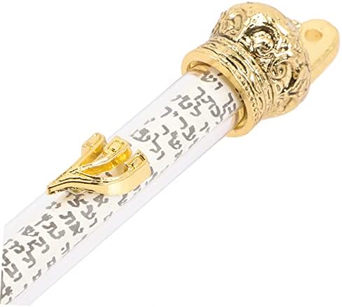 Jewish Mezuzah Scroll Door Ornament Metal Decor Case