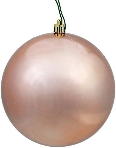 Vickerman Rose Gold Shiny Ball Ornament 275 Inch 12 per Bag