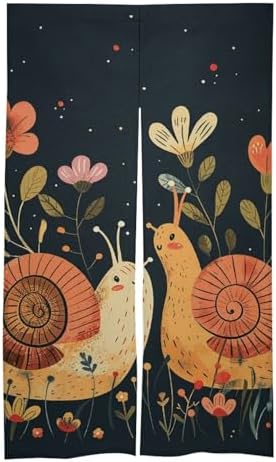 Japanese Noren Door Curtain with Animal Design 34x57