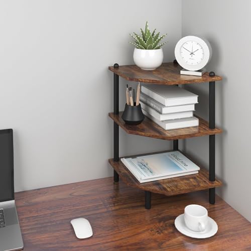 MOFAIN 3 Tier Corner Shelf Organizer for Small Spaces