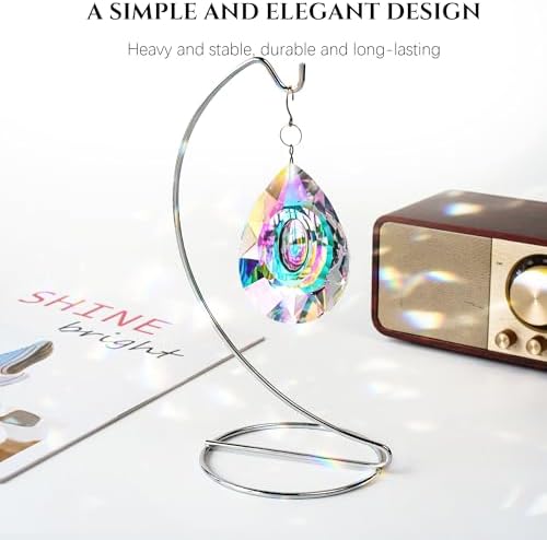 HD Hyaline Dora 9 Inch Crystal Ornament Display Stand