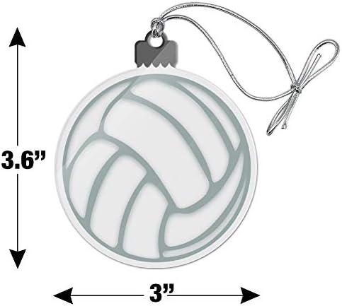 Volleyball Ball Acrylic Christmas Tree Ornament