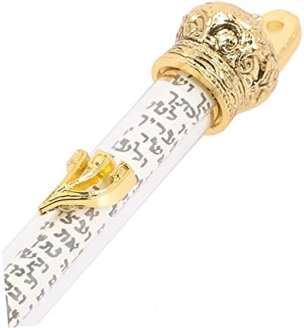 Door Right Side Mezuzah Jewish Religious Metal Scroll for Home