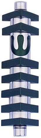 Agayof Small Shin Mezuzah with 3D Stripes Green