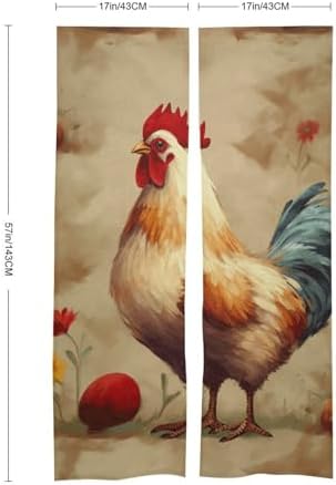 Japanese Noren Art Chicken Door Curtain 34x57