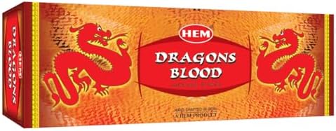 HEM Dragon Blood Incense Sticks 20 per Tube 6 Tubes Box