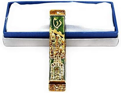 Ayuni Gifts of the World 4 Inch Mezuzah Case with Austrian Crystals