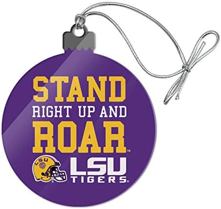 GRAPHICS MORE LSU Tigers Football Acrylic Christmas Ornament