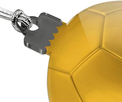 Colombia Flag Soccer Ball Acrylic Christmas Ornament