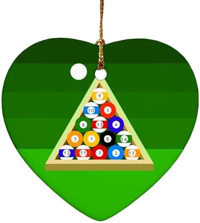 Graphics More Heart-Shaped Porcelain Christmas Tree Ornament - 28 Inch