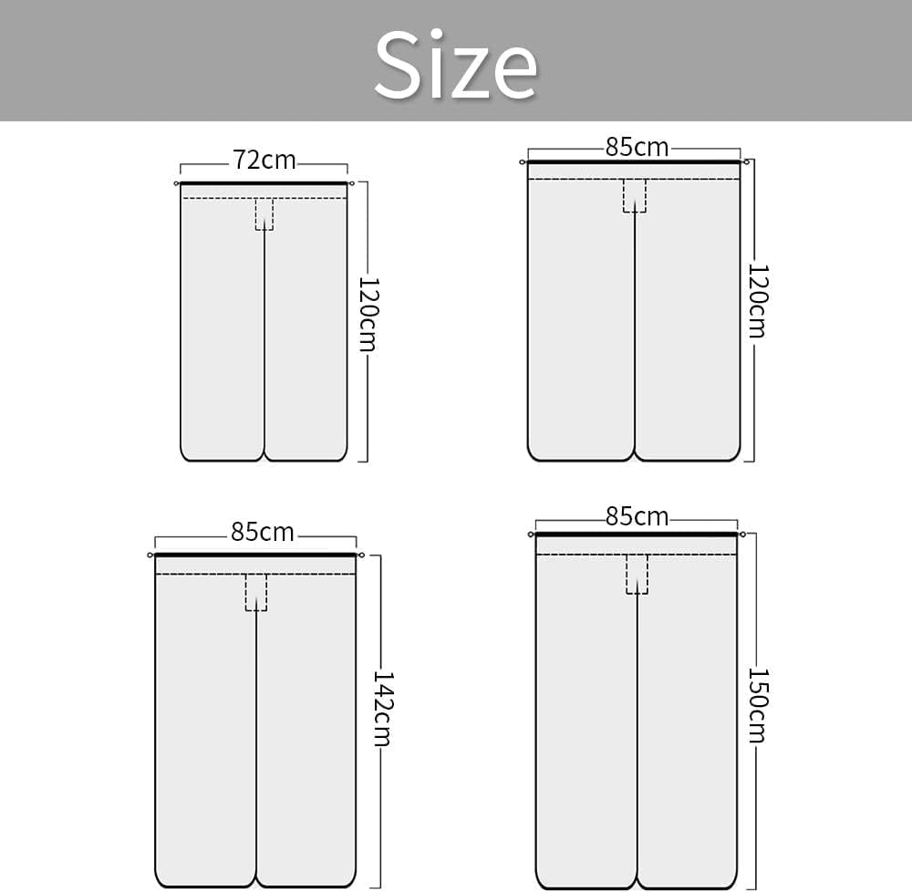 Leowefowa Double Sided Door Curtain for Privacy