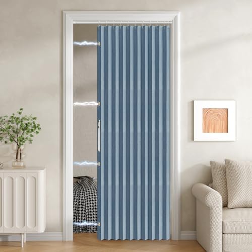Jilron Blackout Fabric Door Curtain with Magnetic Closure